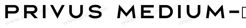 Privus Medium字体转换